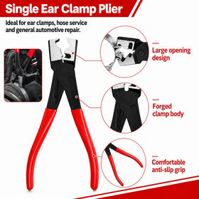 Generic trim clip pliers lifting a fastener to reduce breakage and panel damage
