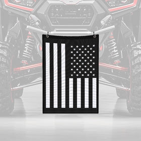 Generic rear mesh organizer front view showing storage benefit