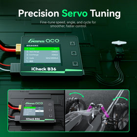 Gens ace iCheck B36 in hand to show compact size and portability