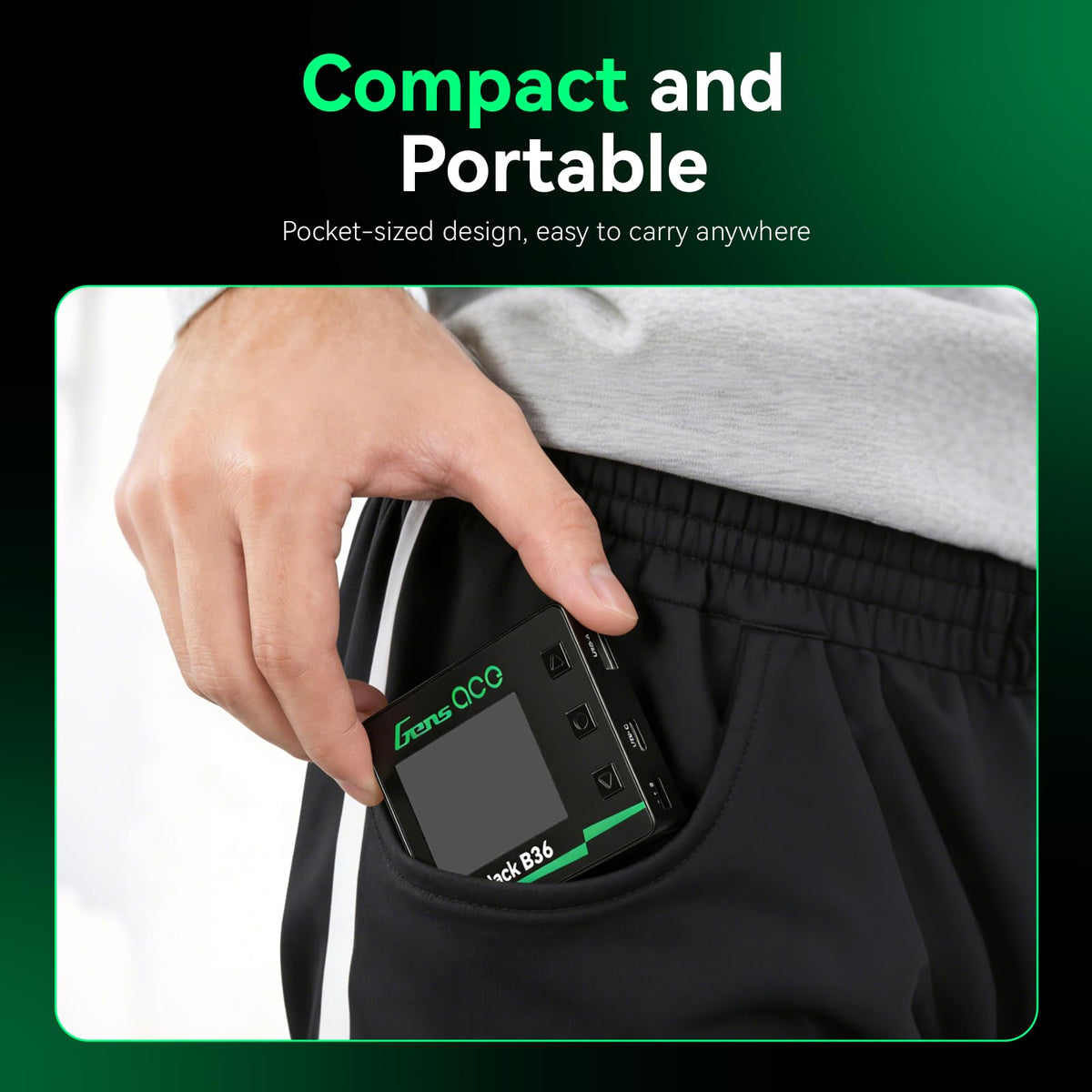Gens ace iCheck B36 connected to battery pack performing active balancing