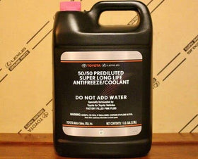 Genuine 00272 being poured into radiator showing easy refill and compatibility