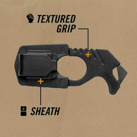 Gerber textured rubber grip close-up for non-slip control and stability