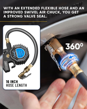 GERCHWAY brass swivel chuck close-up highlighting leak-resistant connection