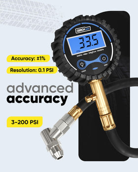 GERCHWAY bright digital display detail for fast, accurate readings