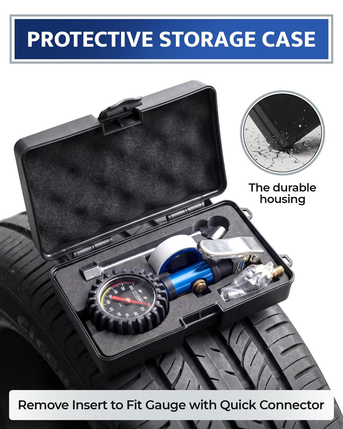 GERCHWAY open storage case with inflator and accessories organized neatly
