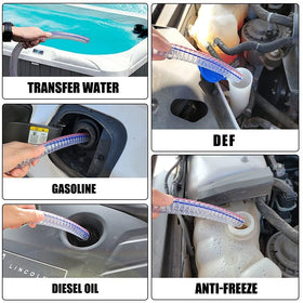 Gerguirry siphon hose in an emergency kit highlighting portable roadside readiness
