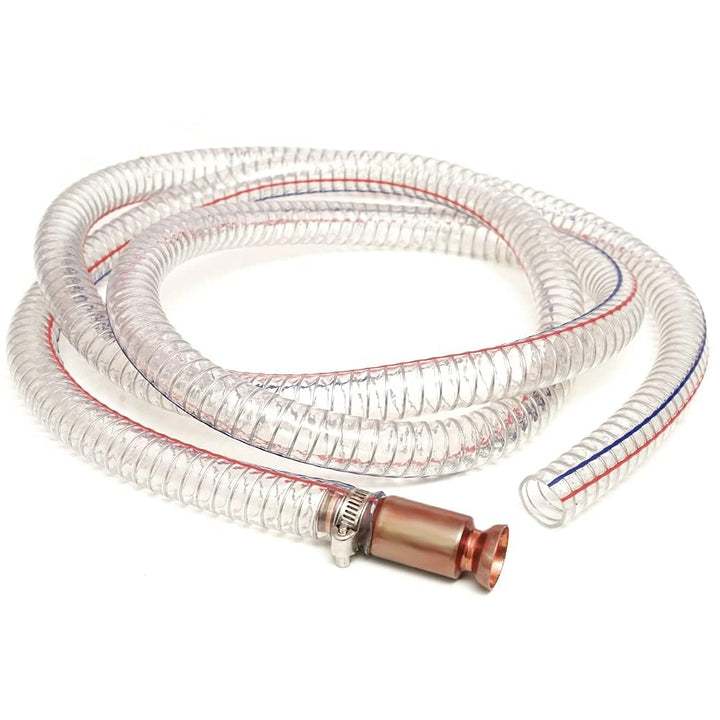 Gerguirry front view of siphon hose showing full packaging and features benefit