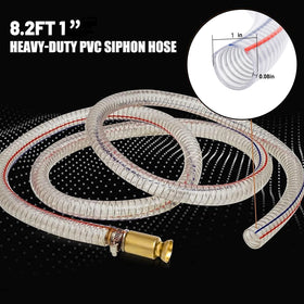 Gerguirry transparent PVC hose close-up showing flow visibility advantage
