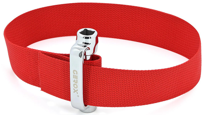 Gerox front view showing handle and strap for durable removal