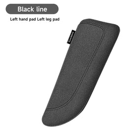 Gescintric armrest pad in a car interior lifestyle shot demonstrating comfort