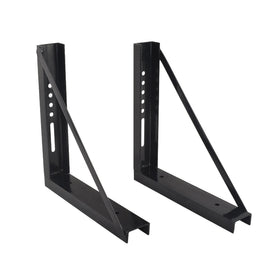 GESEXI front view of brackets showing mounting holes and stable support