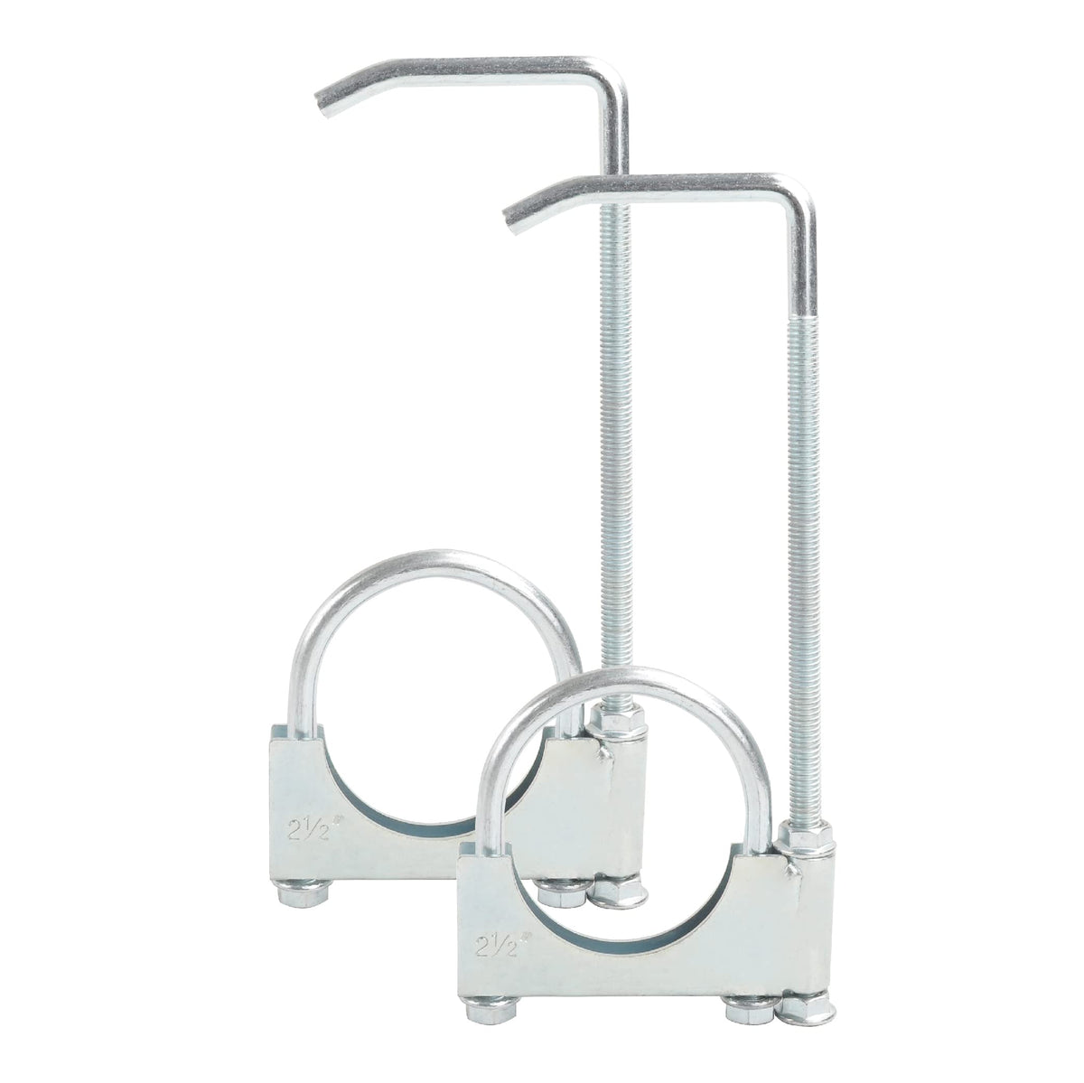 GESEXI front view of clamp and hanger showing complete 2-pack assembly benefit