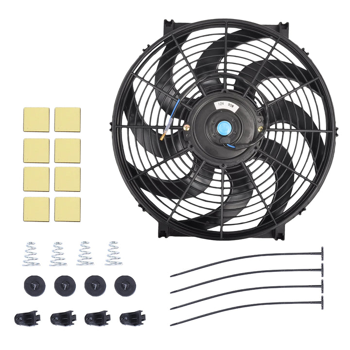 GESEXI front view of 14-inch fan showing compact design and strong airflow