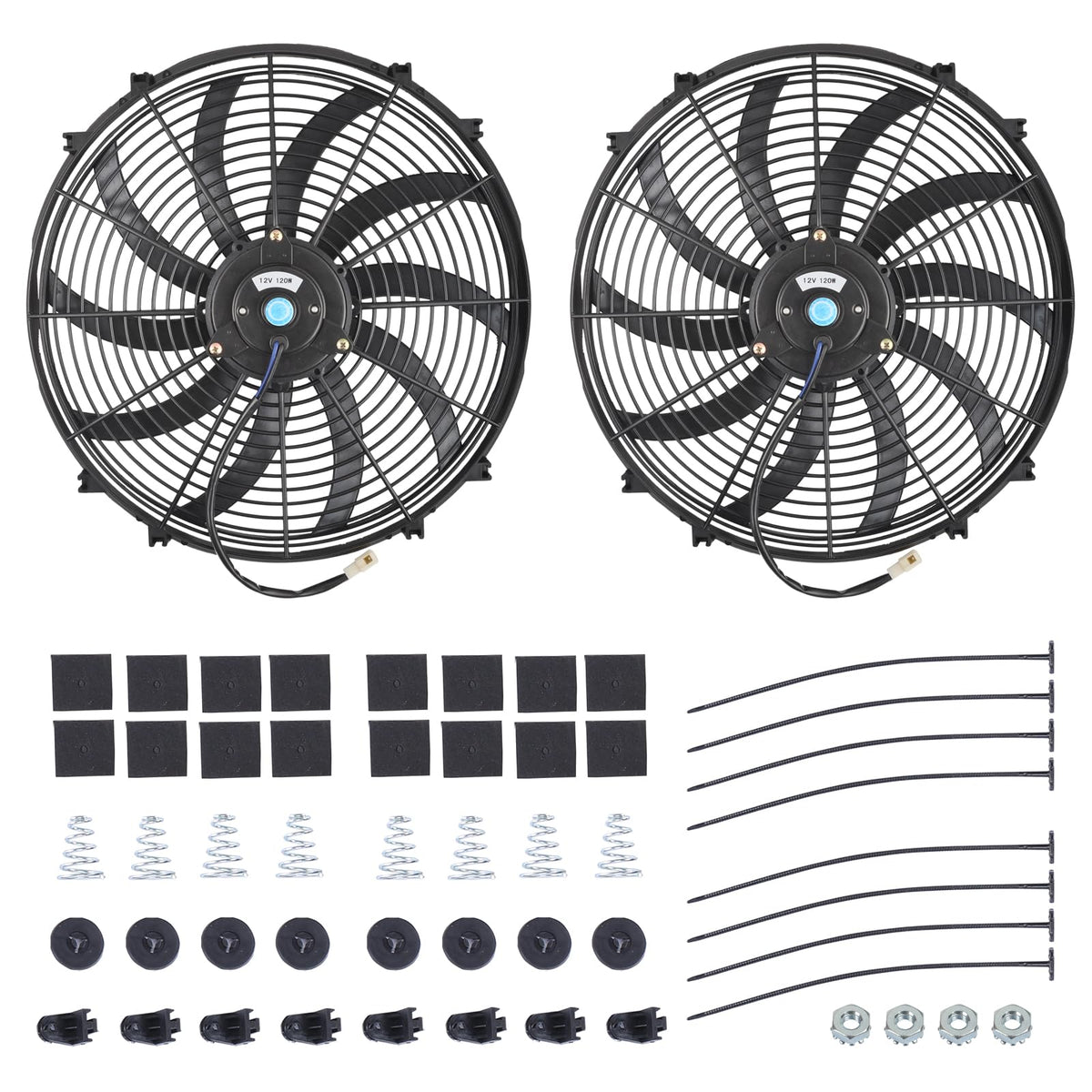 GESEXI front view 16in fan showing compact design and high airflow benefit