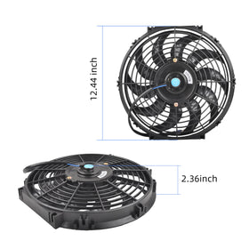 GESEXI fan mounted on radiator in vehicle improving engine bay cooling