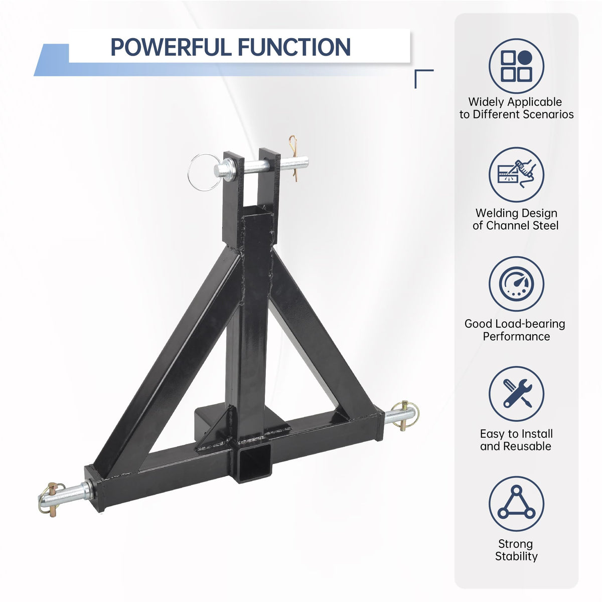 GESEXI side profile highlighting triangular frame for increased towing stability