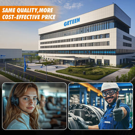Geteen lifestyle shot on truck towing trailer demonstrating heavy-duty reliability