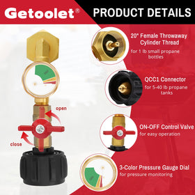 Getoolet brass body close-up highlighting durable corrosion-resistant construction