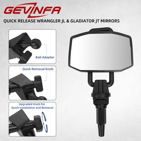 GEVINFA close-up of 23mm metal ball adapter enabling accessory mounting