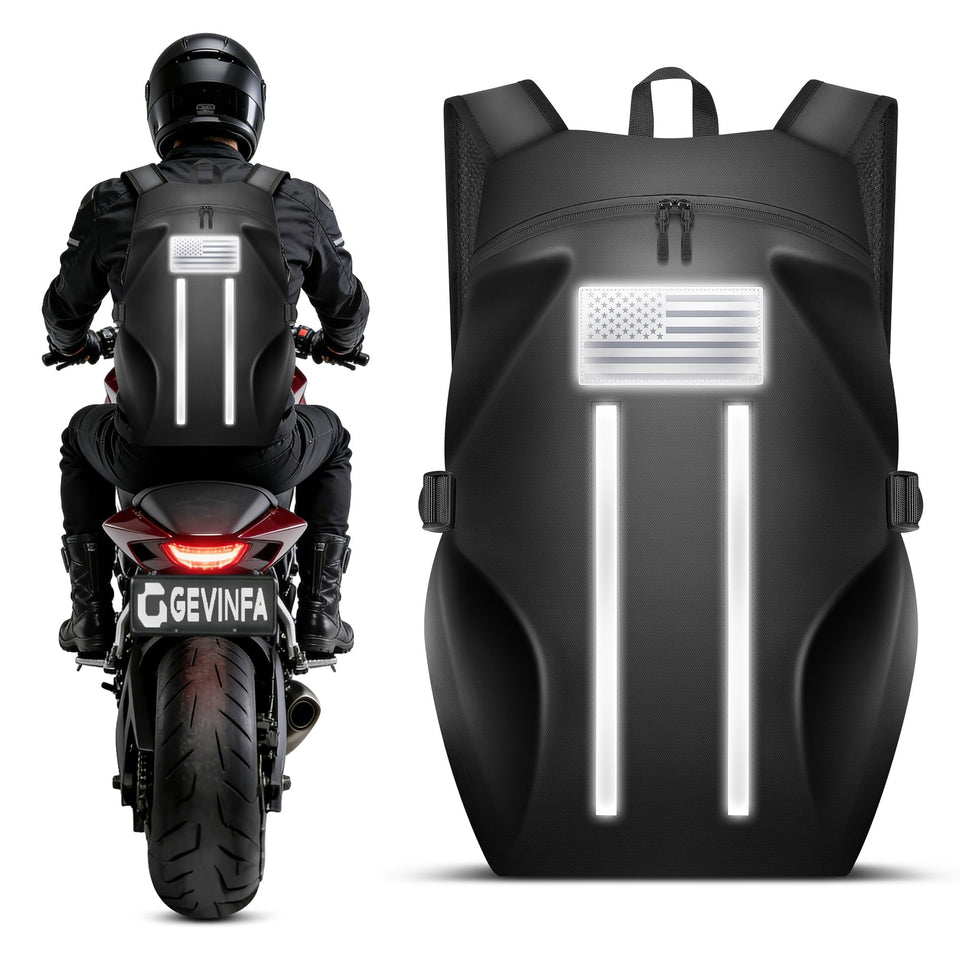 GEVINFA front view showcasing organized pockets and quick access
