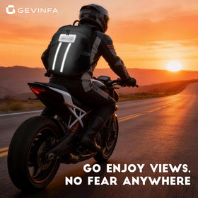 GEVINFA on a rider during commute showing practical everyday use
