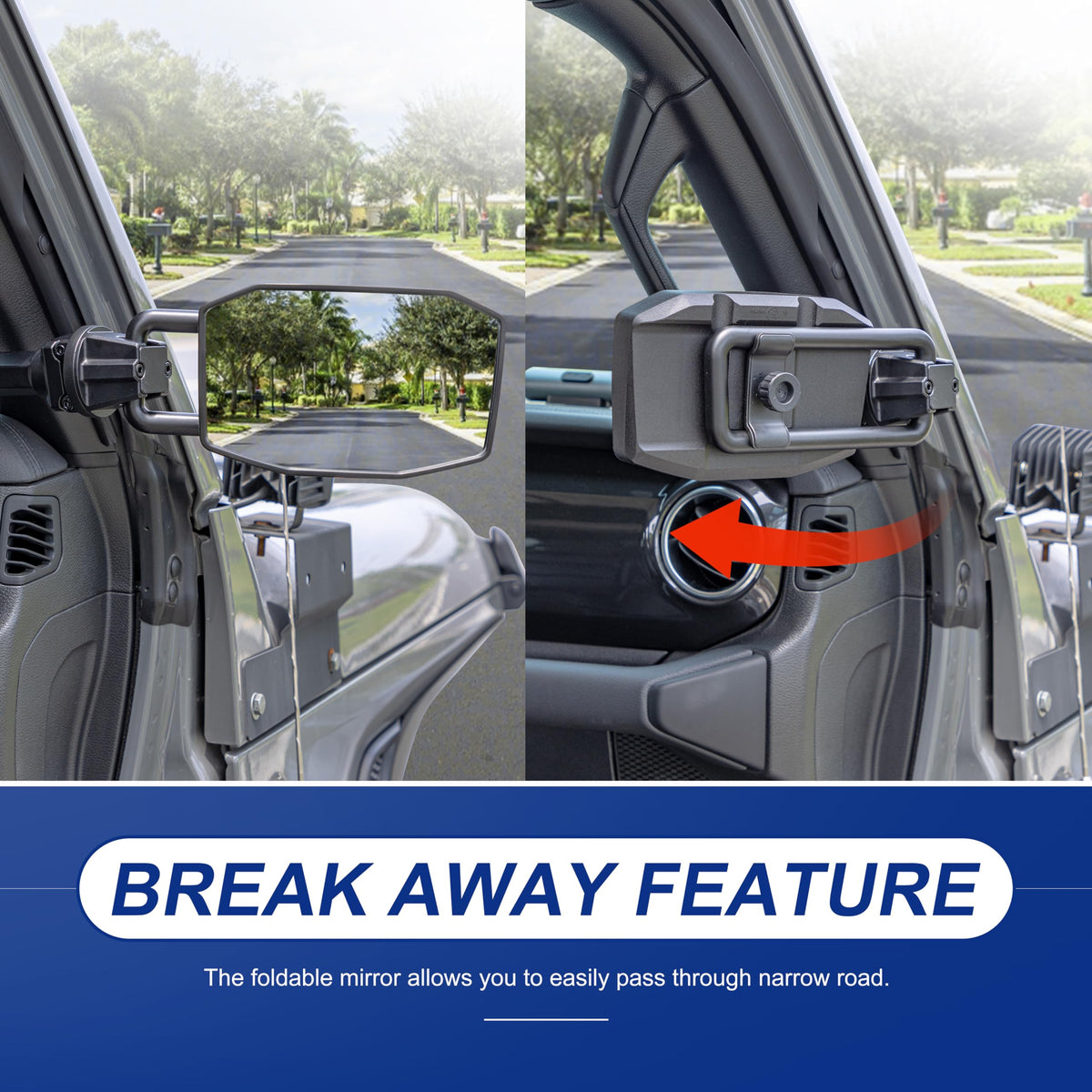 GEVINFA mirror surface showing anti-corrosion finish for longer life