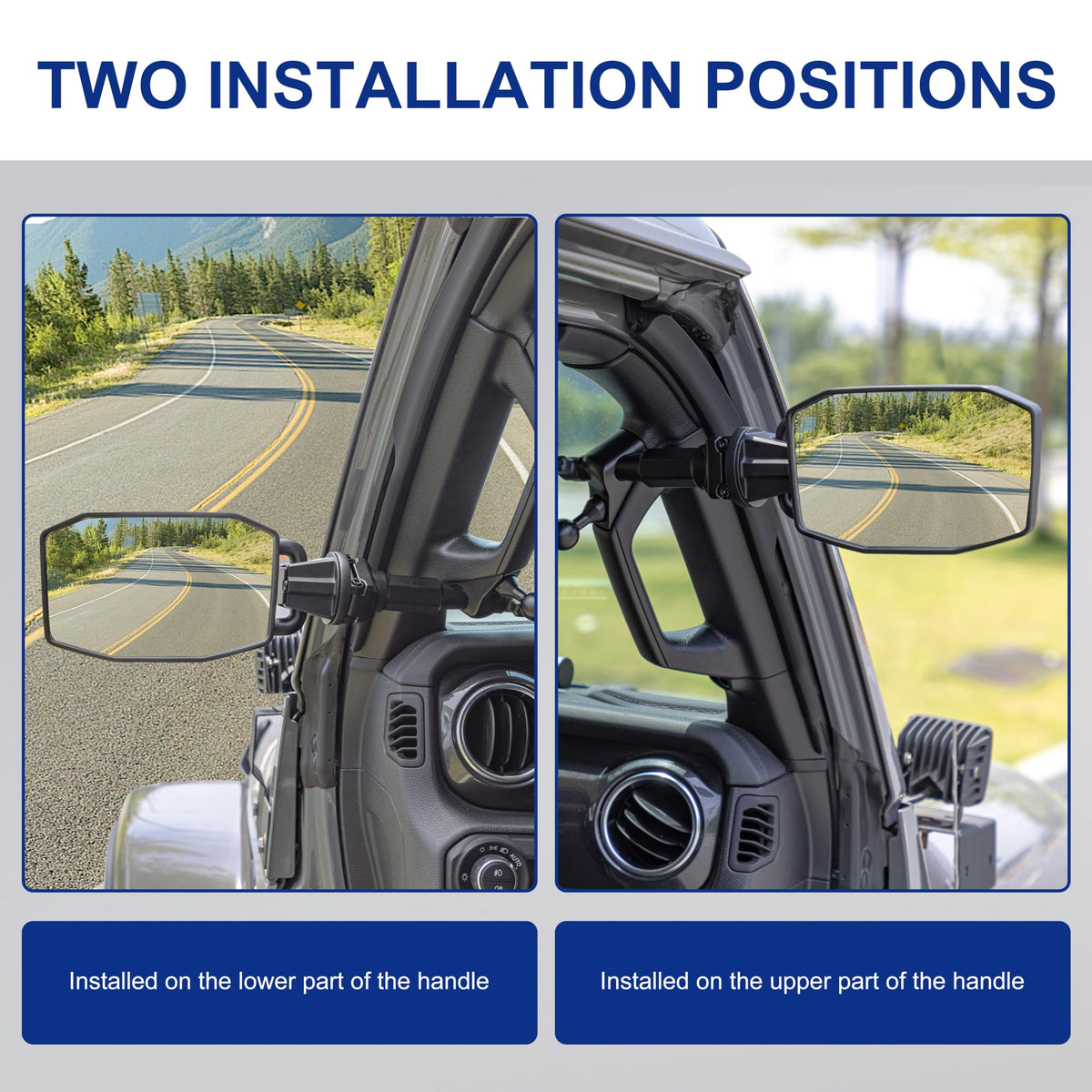 GEVINFA side profile on Jeep Wrangler demonstrating reduced vibration benefit