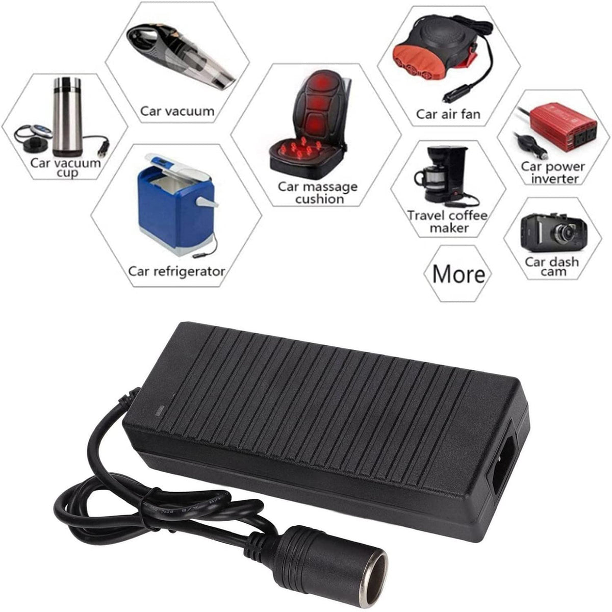 Geweeco running a portable car refrigerator in a kitchen for home use