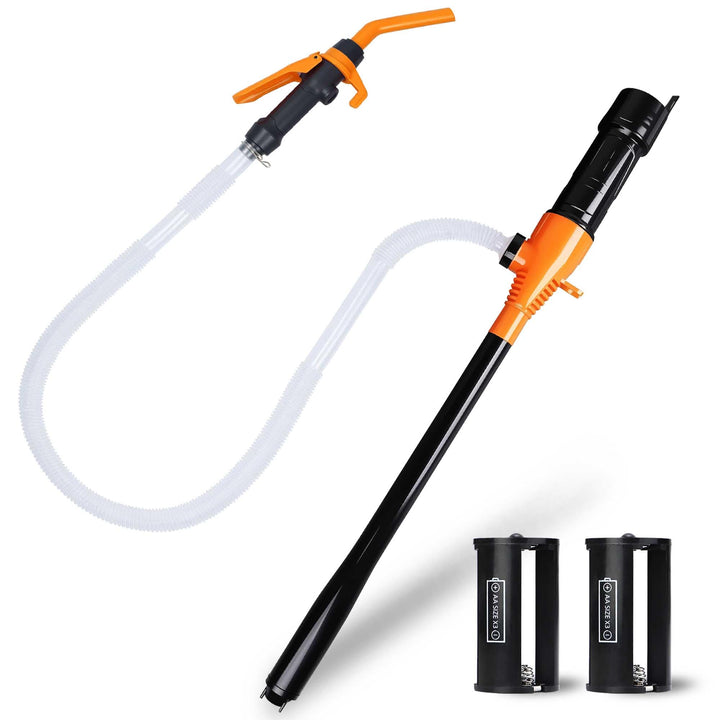 GEXIHODIE front view orange pump showing compact portable design and easy grip