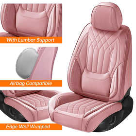 GEZHOUBA back seat lumbar detail highlighting extra padding and support