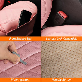 GEZHOUBA driver seat in use showing added cushioning and lumbar support