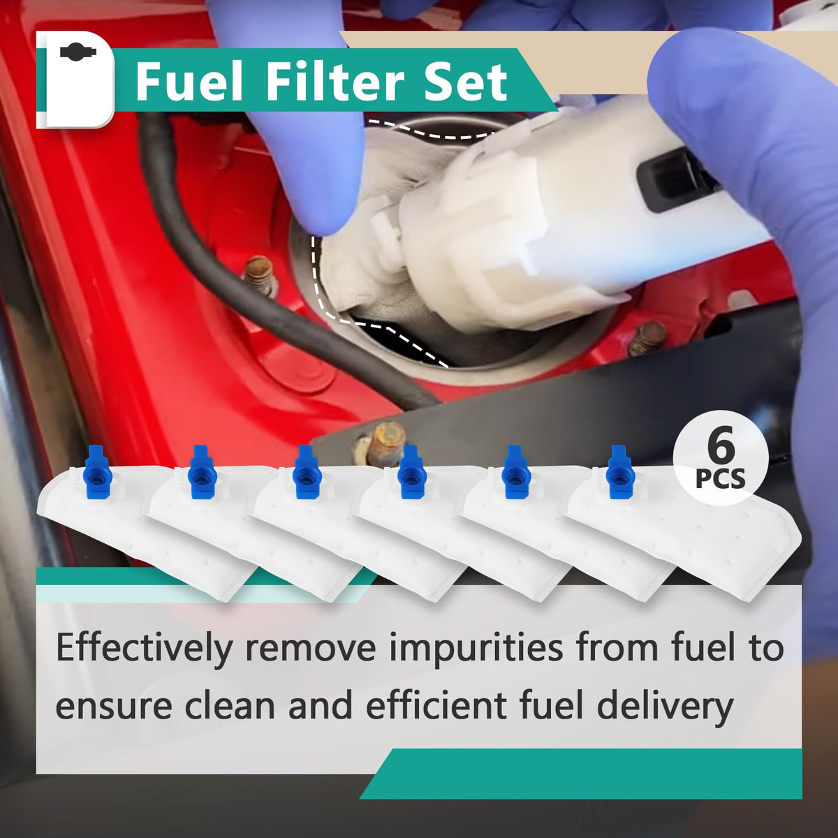 Gfdoso close-up of filter media showing durable fiber for cleaner fuel
