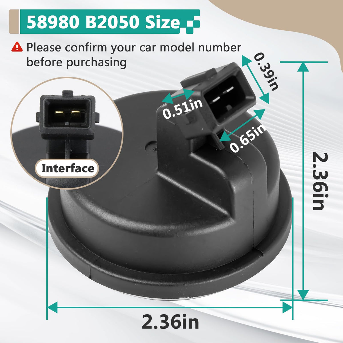Gfdoso mounting angle showing sensor body and bolt location for correct fit