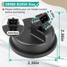 Gfdoso mounting angle showing sensor body and bolt location for correct fit