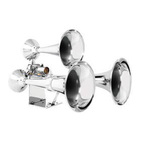 GG Grand General front view showing chrome triple trumpets and bold finish for visual impact