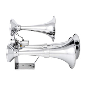 GG Grand General closeup of chromed brass trumpet detail highlighting corrosion resistance