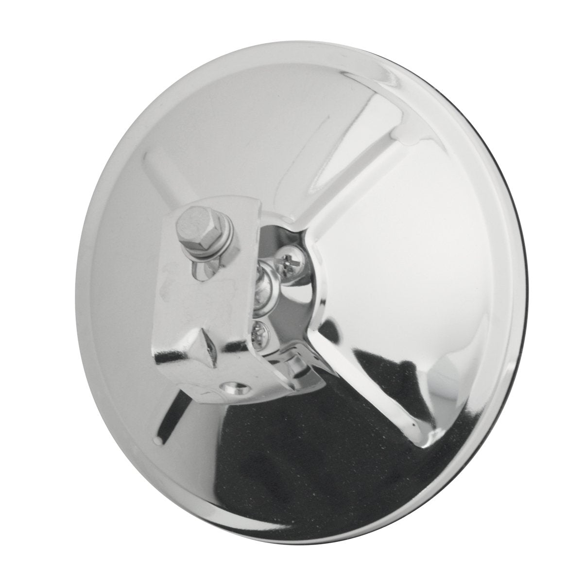 GG Grand General mirror close-up of stainless steel bracket and adjustable ball stud for secure fit