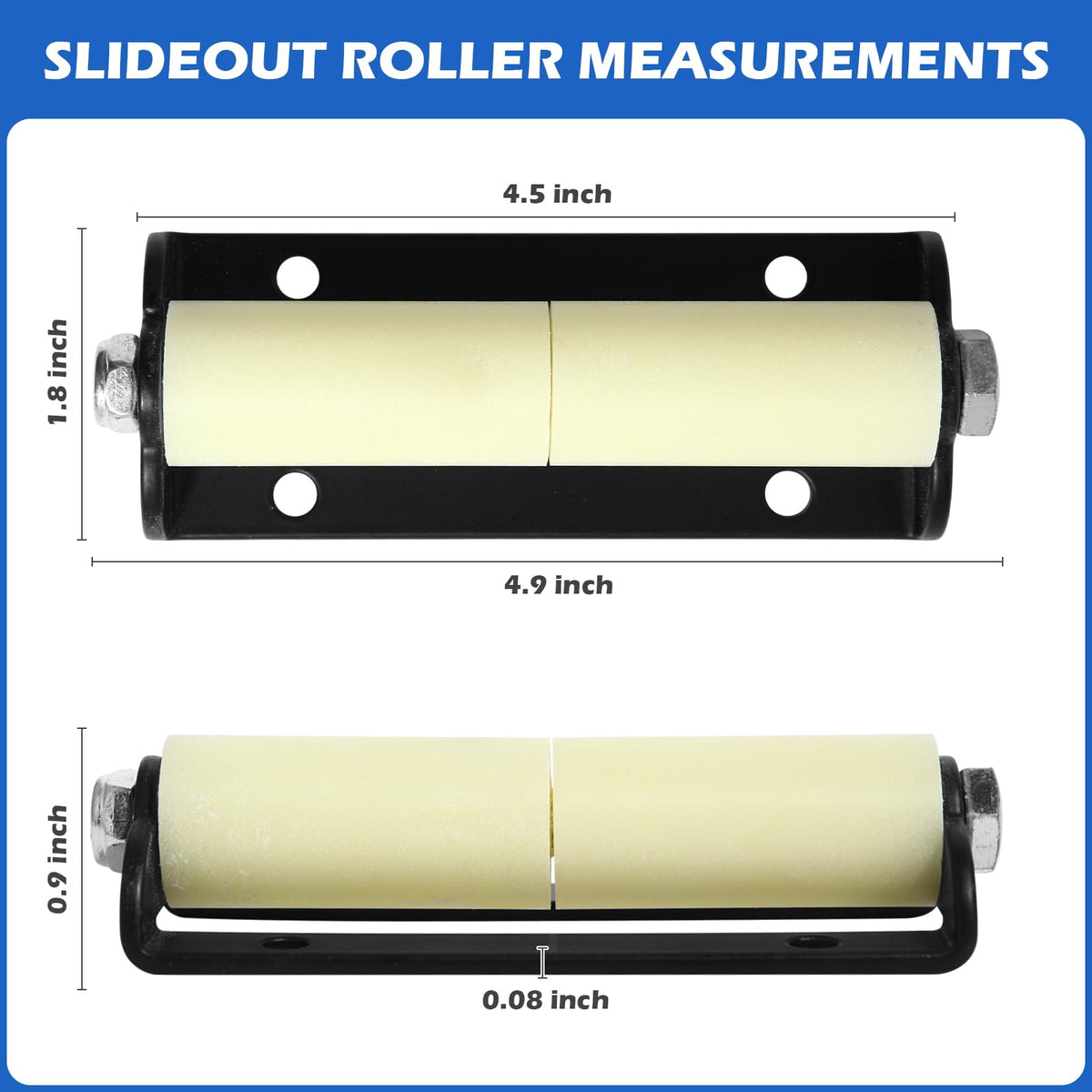 GGTE close-up of nylon roller texture highlighting durability and low friction