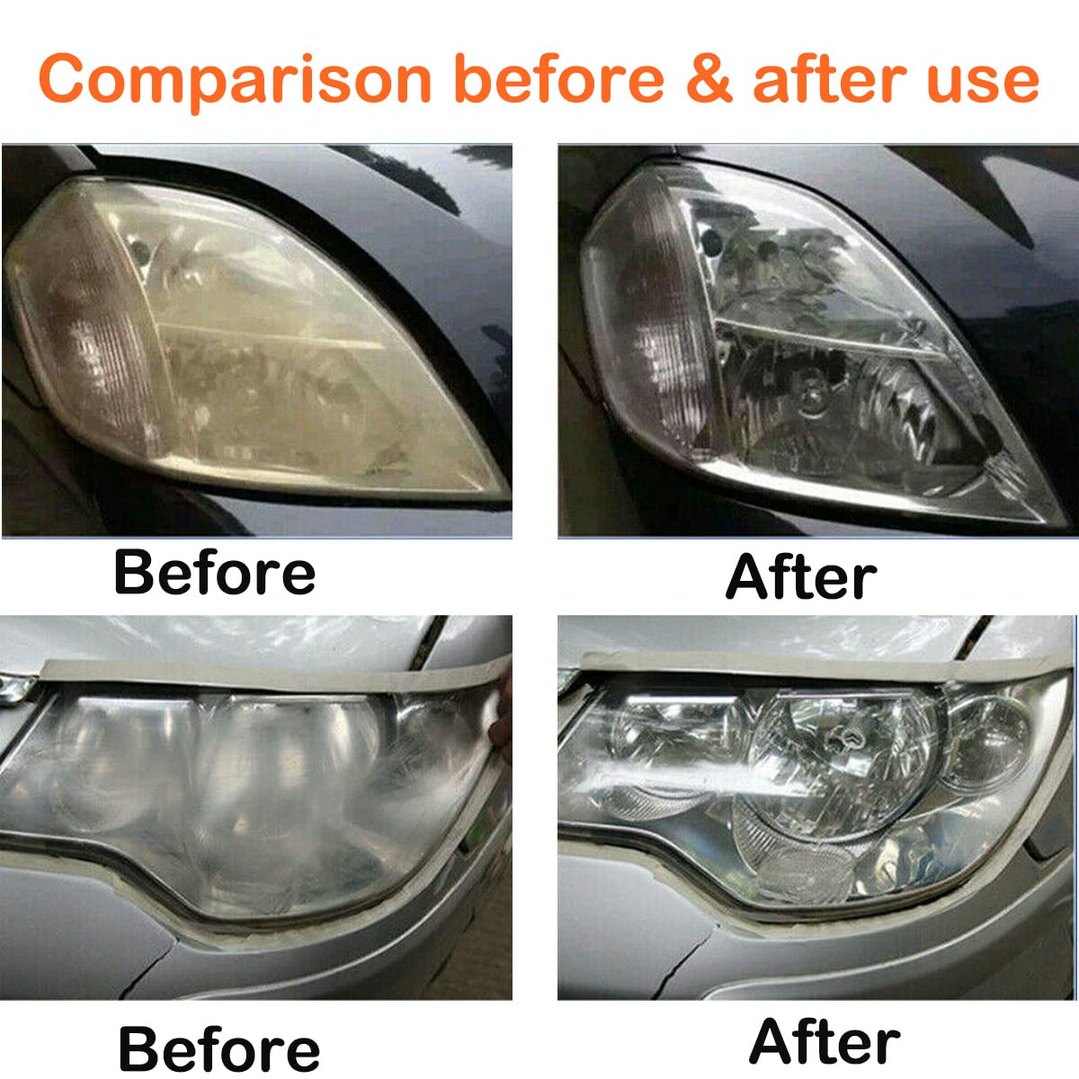 Ghguole before and after lenses comparison illustrating removal of haze and yellowing