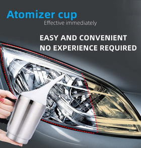 Ghguole in use polishing a headlight to restore clarity and improve light output