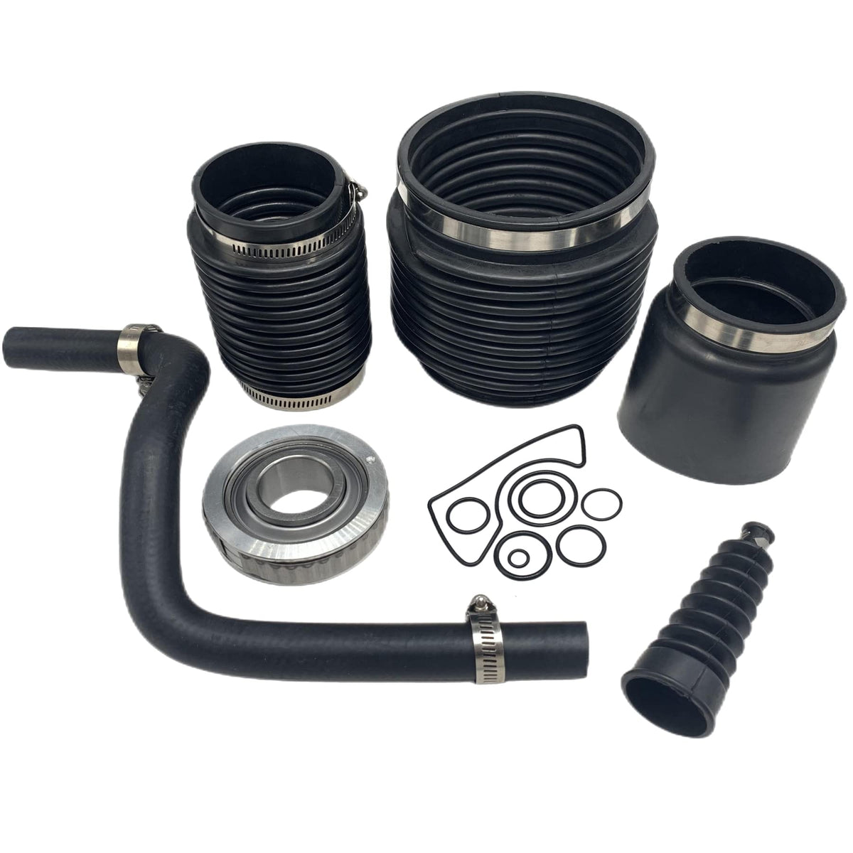 GHmarine exhaust tube and bellow detail illustrating durable exhaust routing protection