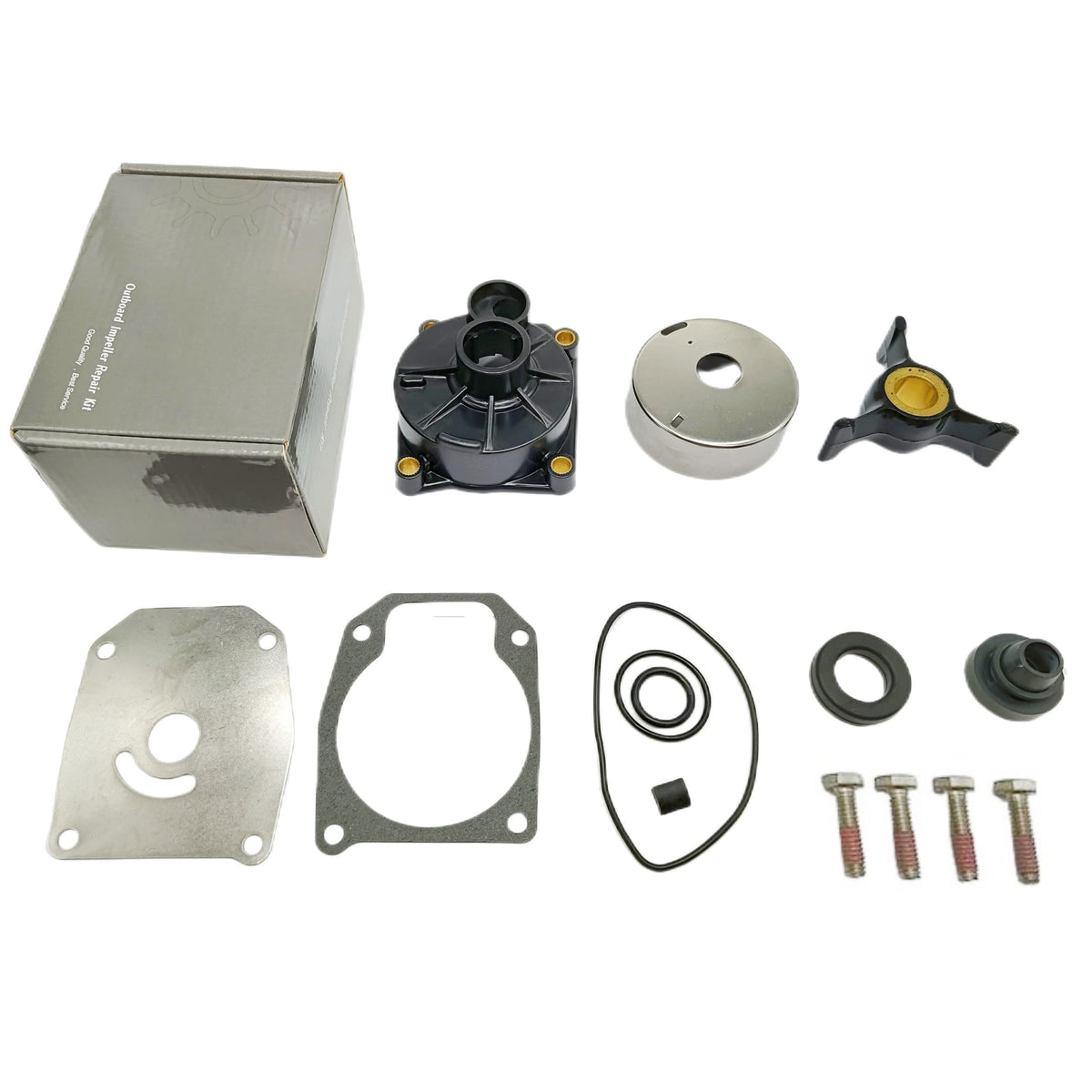 GHmarine pump housing detail with cast markings, fits Evinrude/Johnson 40–50 HP engines