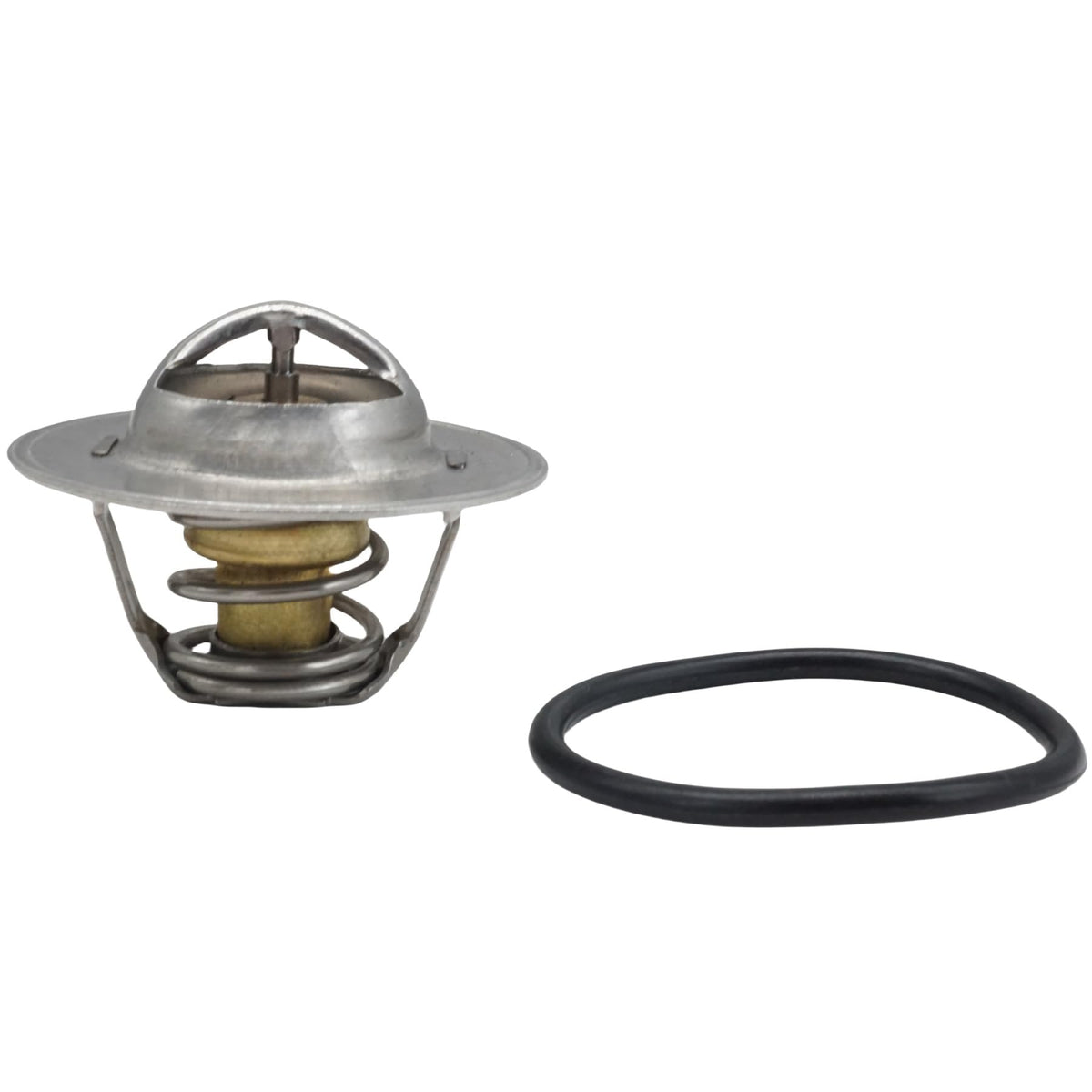 GHmarine thermostat installed on a Mercruiser housing demonstrating correct fit