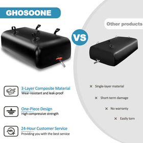 GHOSOONE folded compact bag illustrating easy storage convenience