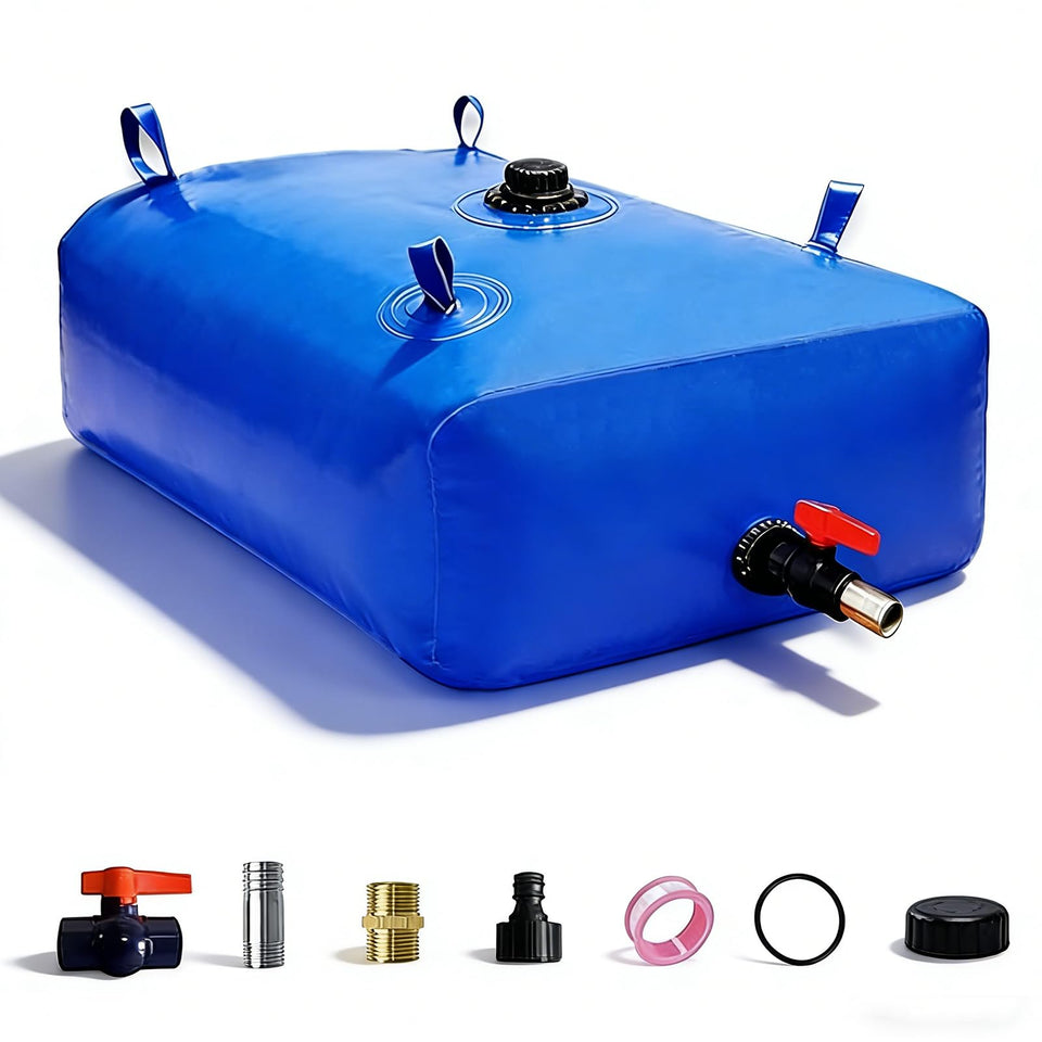 GHOSOONE front view of full bladder showing capacity and shape, reliable storage