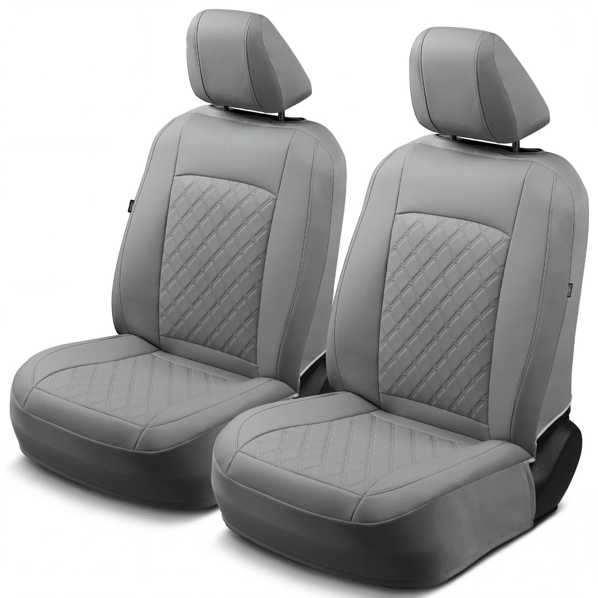 GIANT PANDA front seat cover front view showing tailored fit and upgraded look