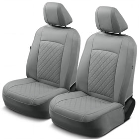 GIANT PANDA front seat cover front view showing tailored fit and upgraded look