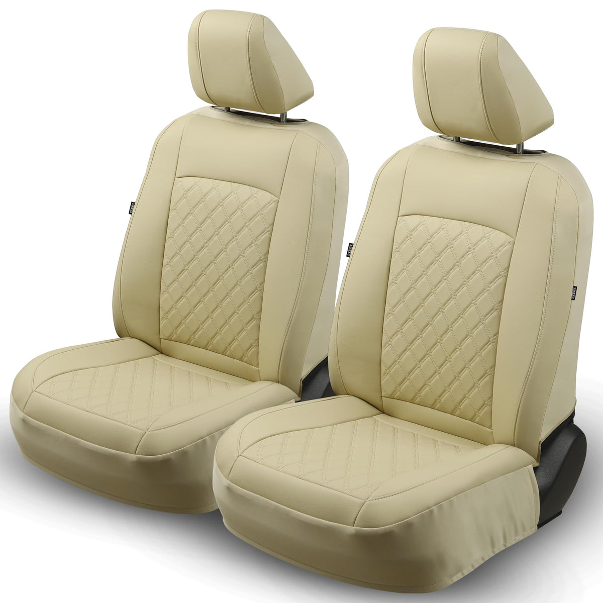 GIANT PANDA full front seat covers installed, showing neat fit and curb appeal