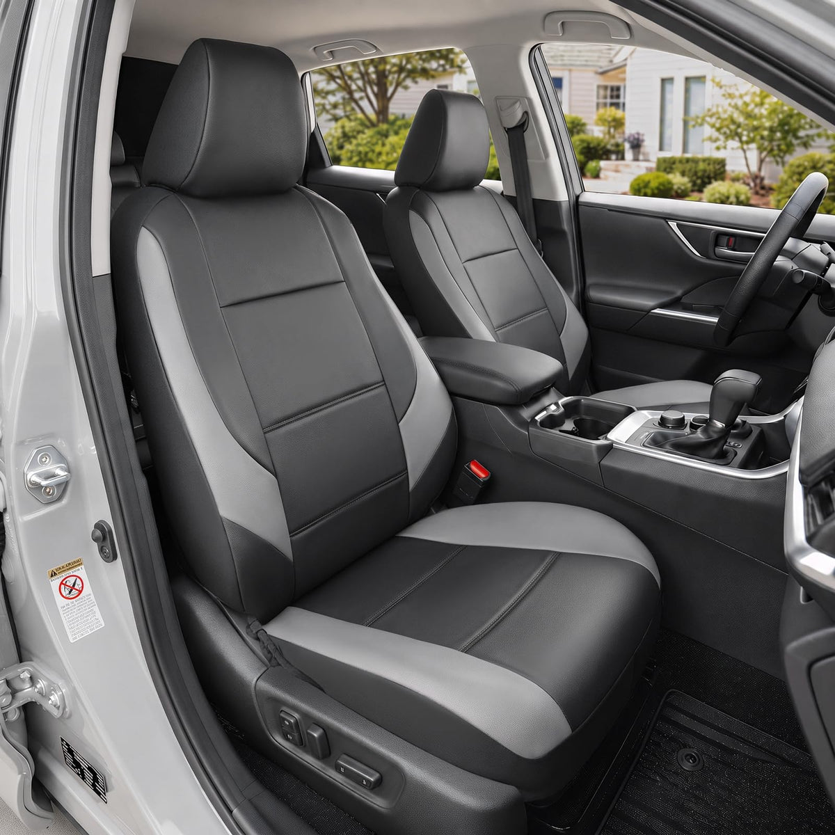 GIANT PANDA front view on Honda seat showing clean protective coverage