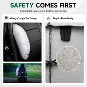 GIANT PANDA installed on driver seat demonstrating tailored fit and non-slip hold